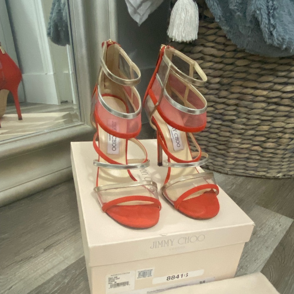Jimmy Choo Maitai Flame heels